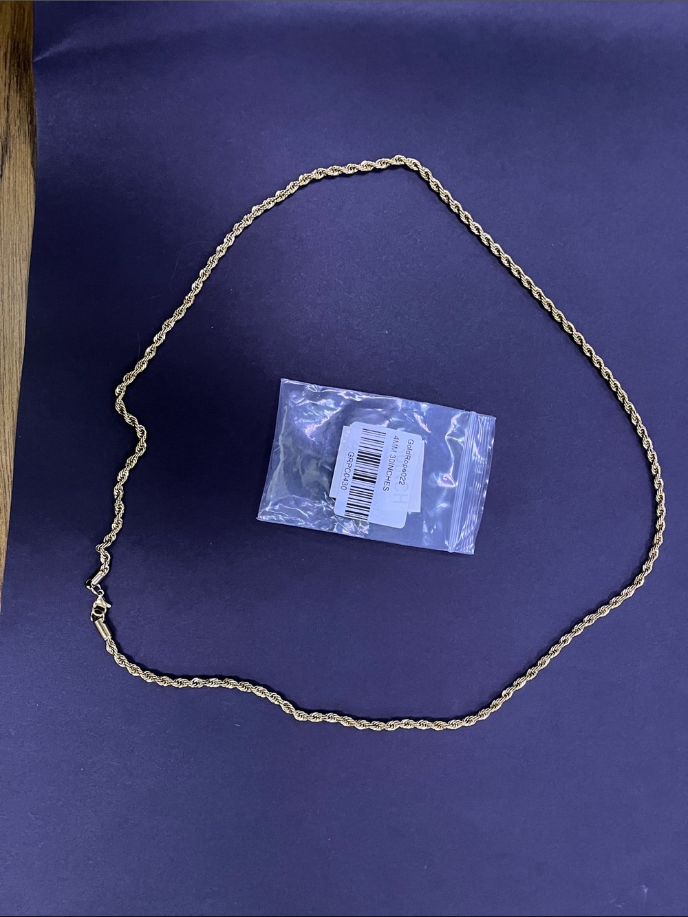 Classic Gold Rope Chain Necklace for Women